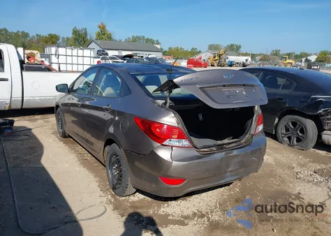 2013 Hyundai Accent Gls from USA, damaged, VIN KMHCT4AE9DU486128